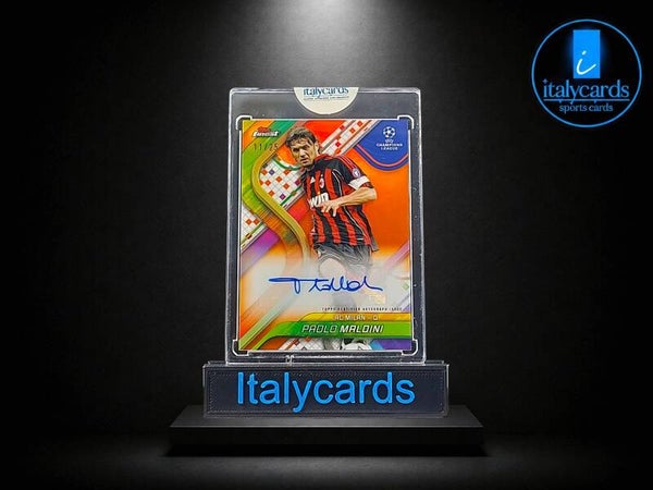 2024-25 TOPPS FINEST PAOLO MALDINI AUTOGRAFO ORANGE 11/25
