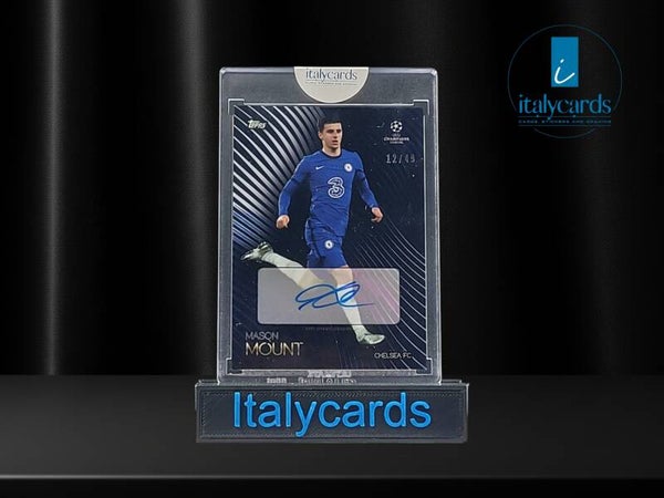 2020-21 TOPPS KNOCKOUT MASON MOUNT AUTOGRAFO BLUE 12/49