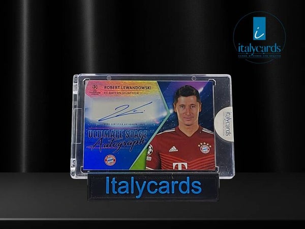 2021-22 TOPPS ULTIMATE STAGE ROBERT LEWANDOWSKI AUTOGRAFO 60/99