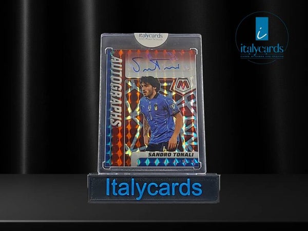 2021-22 PANINI MOSAIC SANDRO TONALI AUTOGRAFO RED FUSION