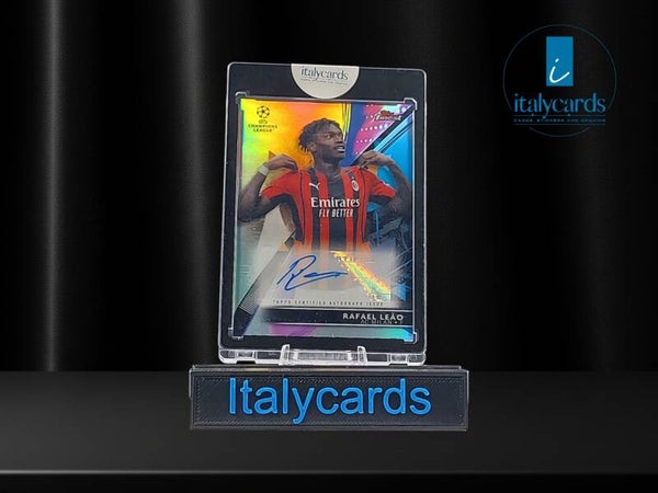 2021-22 TOPPS FINEST RAFAEL LEAO AUTOGRAFO BASE REFRACTOR
