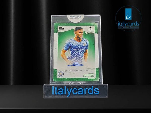 2021-22 TOPPS GOLD FERRAN TORRES AUTOGRAFO GREEN 25/99