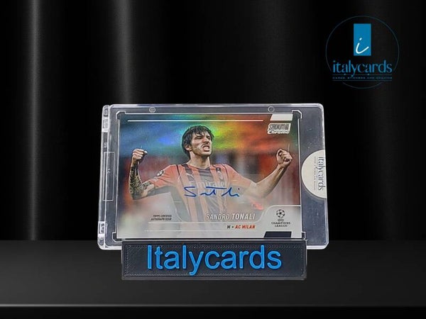 2021-22 TOPPS STADIUM CHROME SANDRO TONALI AUTOGRAFO BASE