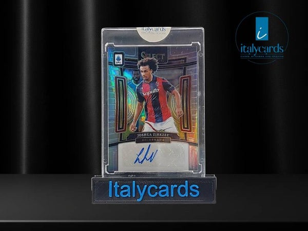 2023-24 PANINI SELECT SERIE A JOSHUA ZIRKZEE AUTOGRAFO SILVER PRIZM