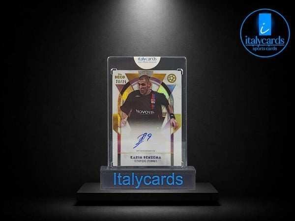 2024-25 TOPPS DECO UCL KARIM BENZEMA AUTOGRAFO PURPLE 20/25