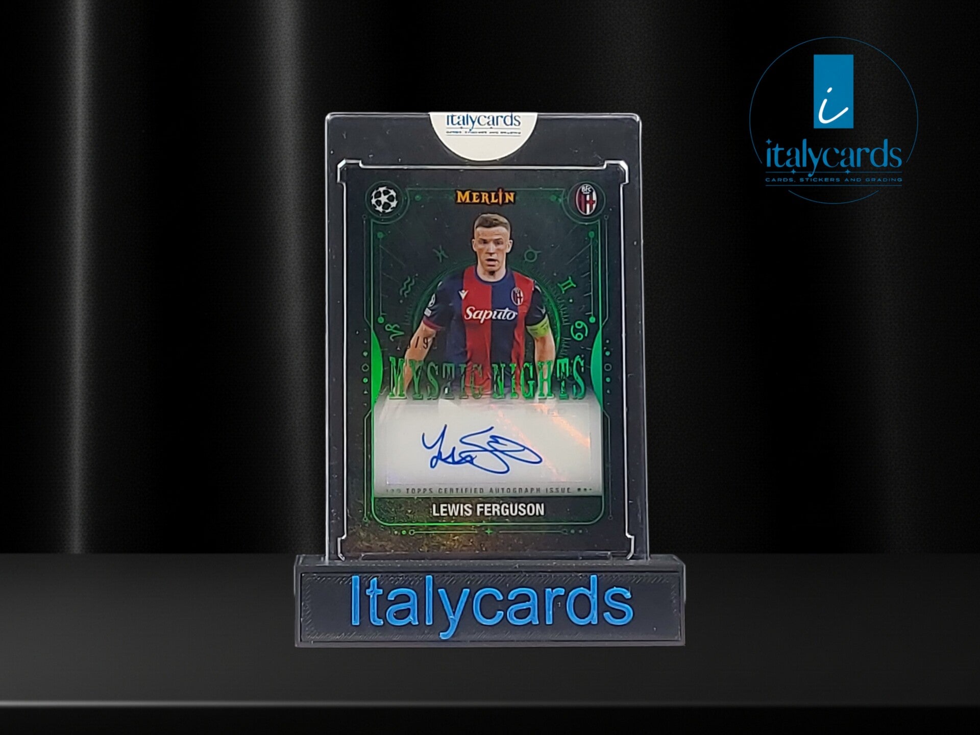 2024-25 TOPPS MERLIN UCC LEWIS FERGUSON AUTOGRAFO GREEN 70/99