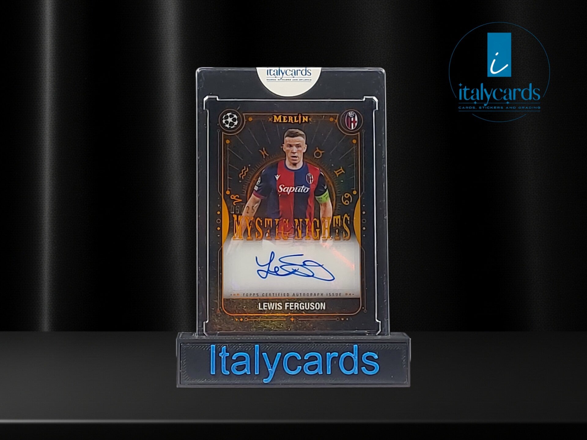 2024-25 TOPPS MERLIN UCC LEWIS FERGUSON AUTOGRAFO ORANGE 05/25