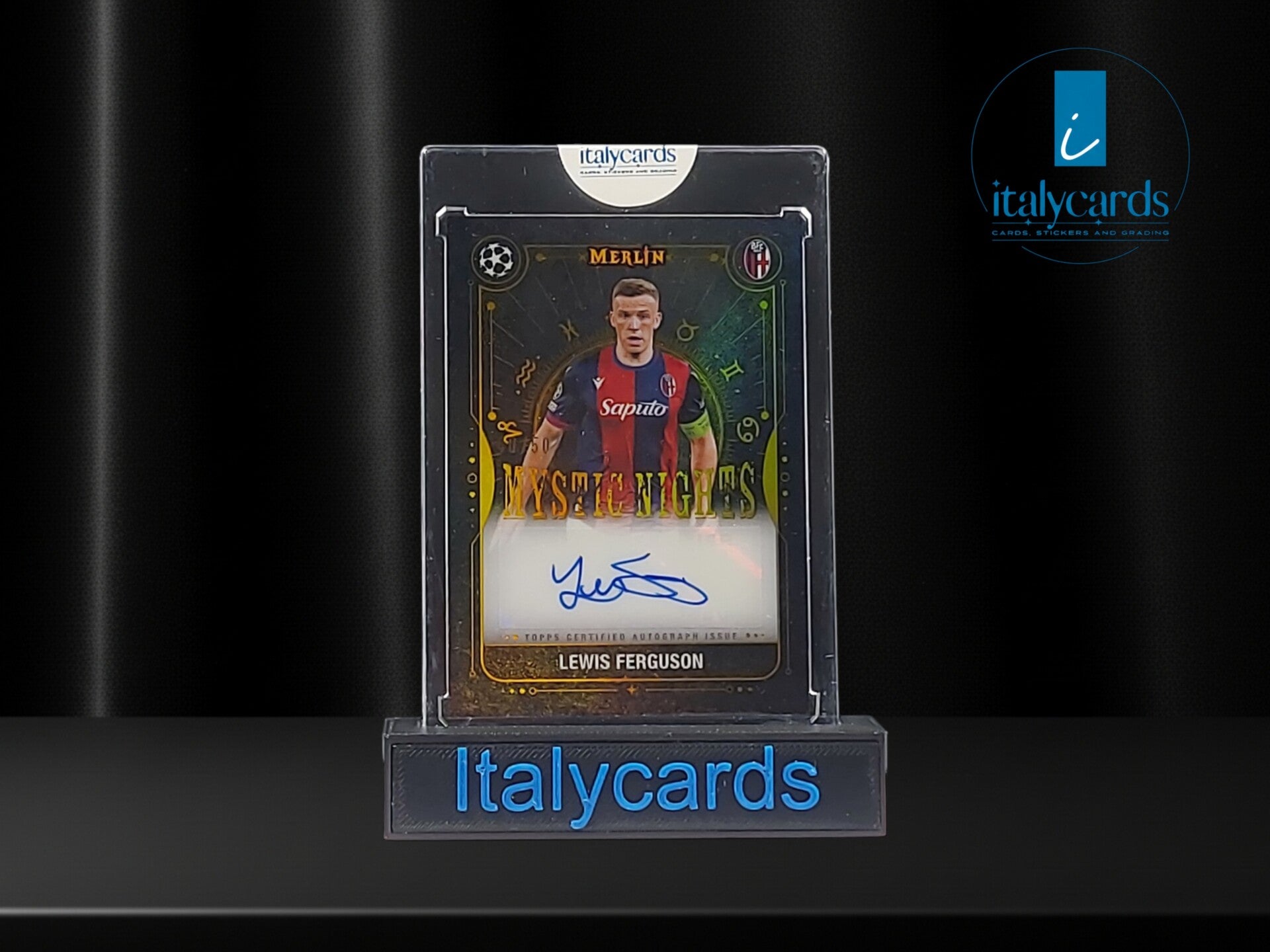 2024-25 TOPPS MERLIN UCC LEWIS FERGUSON AUTOGRAFO GOLD 40/50