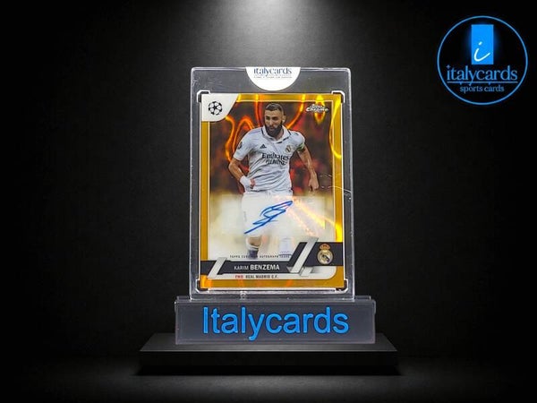 2022-23 TOPPS CHROME KARIM BENZEMA AUTOGRAFO GOLD LAVA 1:688