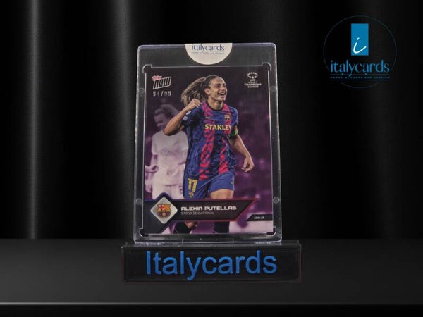 2022 TOPPS NOW UCL ALEXIA PUTELLAS PURPLE 94/99