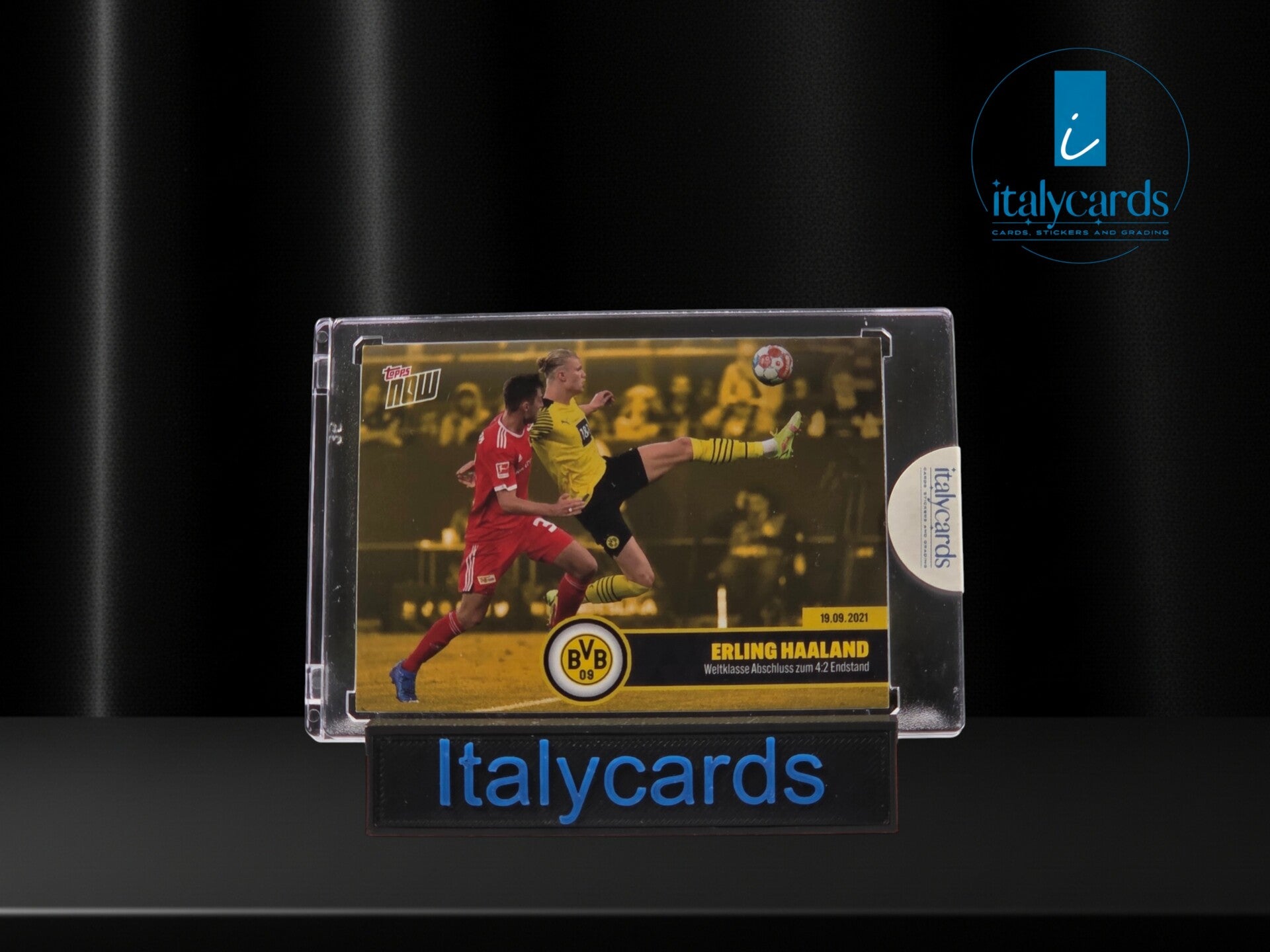 2021 TOPPS NOW BUNDESLIGA ERLING HAALAND YELLOW /99