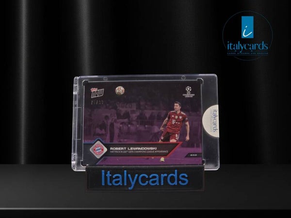 2021 TOPPS NOW UCL ROBERT LEWANDOWSKI PURPLE 70/99