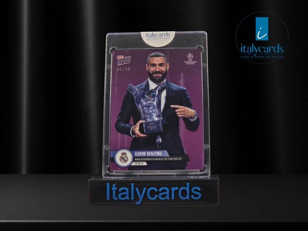 2022 TOPPS NOW UCL KARIM BENZEMA PURPLE 68/99