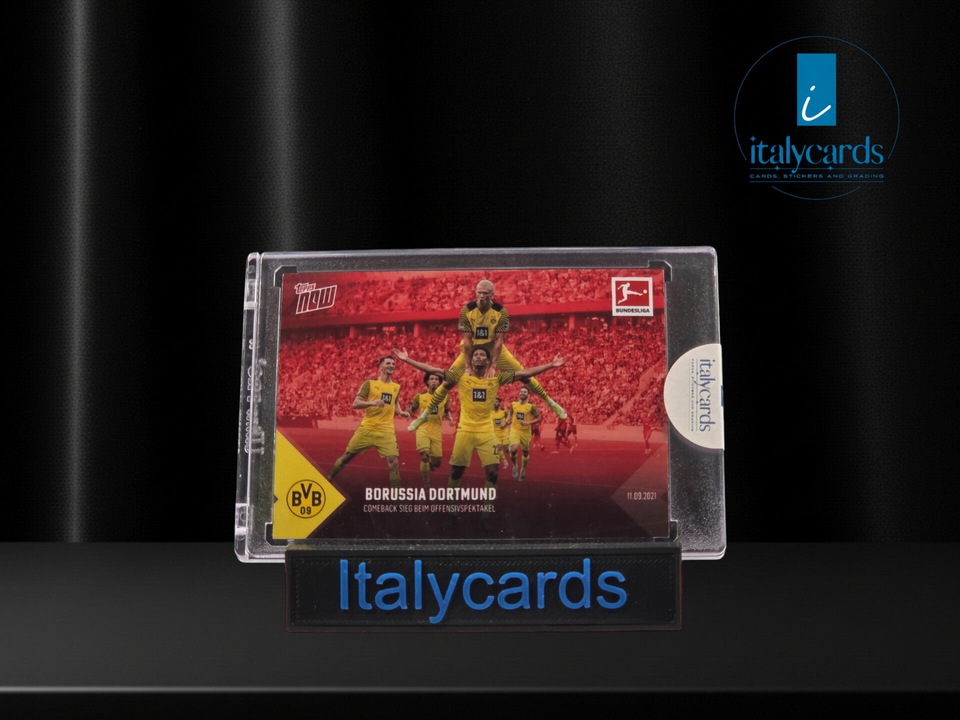 2021 TOPPS NOW BUNDESLIGA ERLING HAALAND RED /99