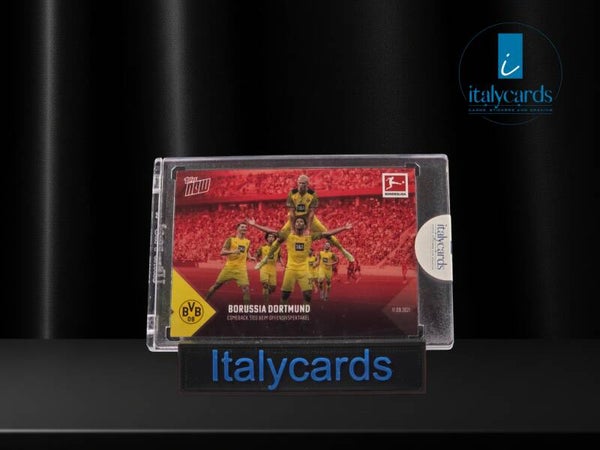 2021 TOPPS NOW BUNDESLIGA ERLING HAALAND RED /99