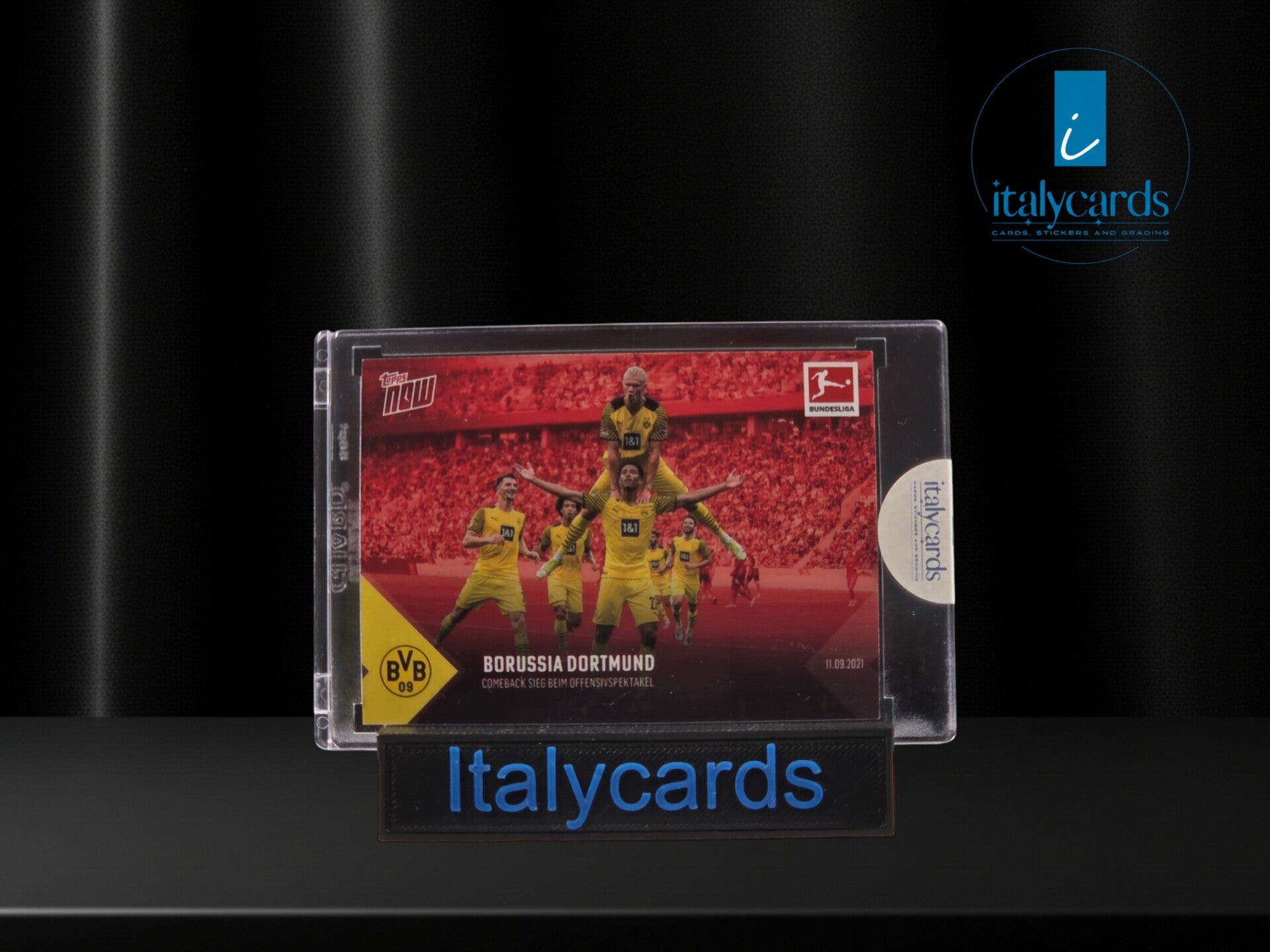 2021 TOPPS NOW BUNDESLIGA ERLING HAALAND RED /99