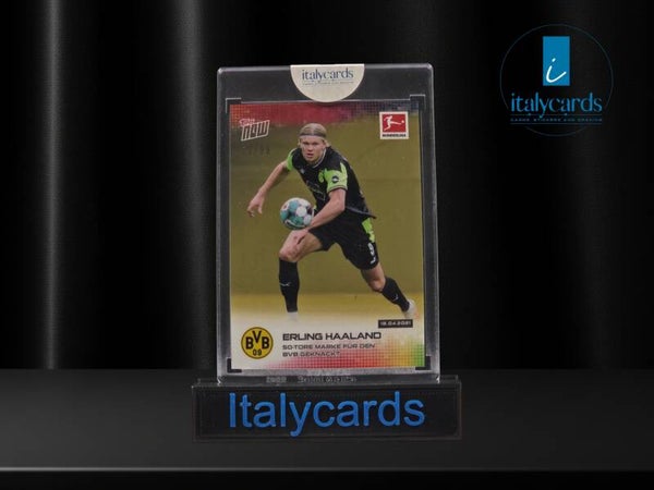 2021 TOPPS NOW BUNDESLIGA ERLING HAALAND YELLOW 21/99