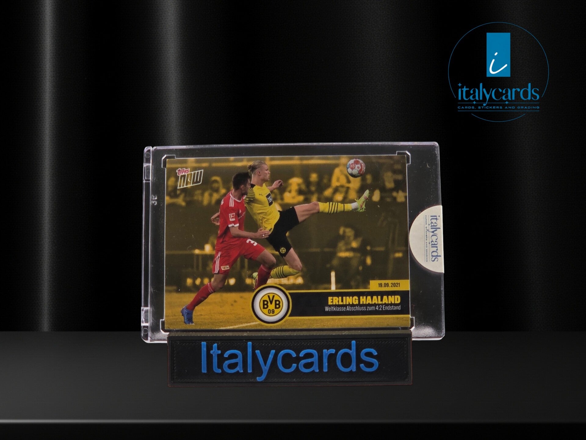 2021 TOPPS NOW BUNDESLIGA ERLING HAALAND YELLOW /99