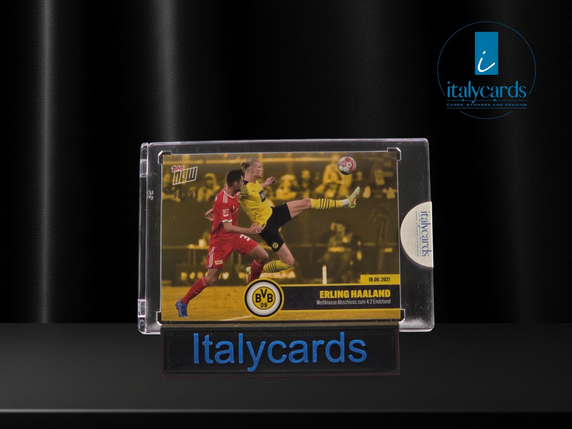 2021 TOPPS NOW BUNDESLIGA ERLING HAALAND YELLOW 98/99