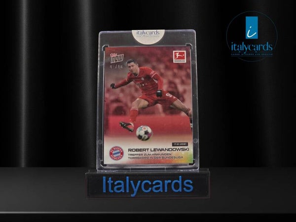 2021 TOPPS NOW BUNDESLIGA ROBERT LEWANDOWSKI RED 02/10