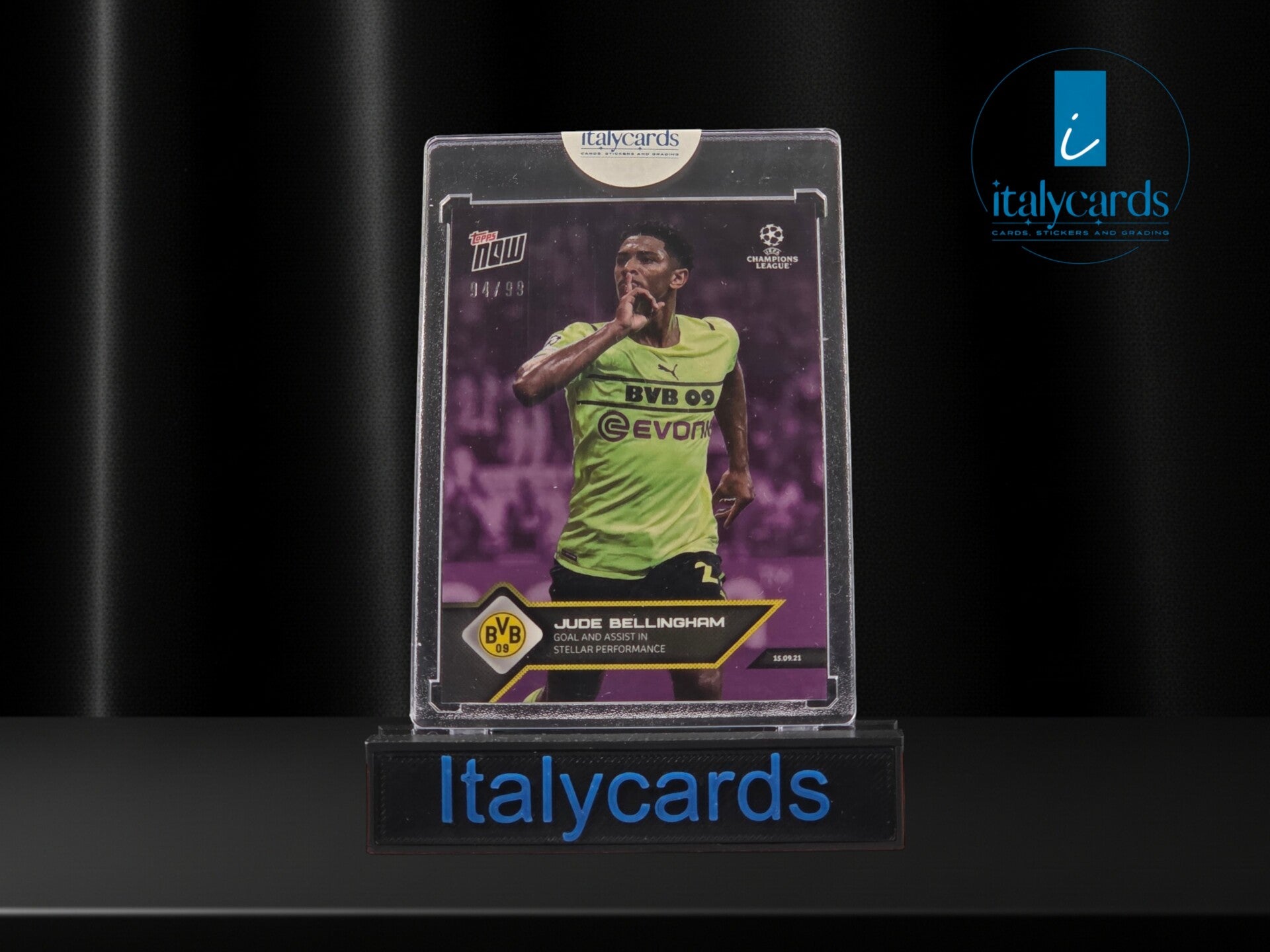 2022 TOPPS NOW UCL JUDE BELLINGHAM PURPLE 94/99