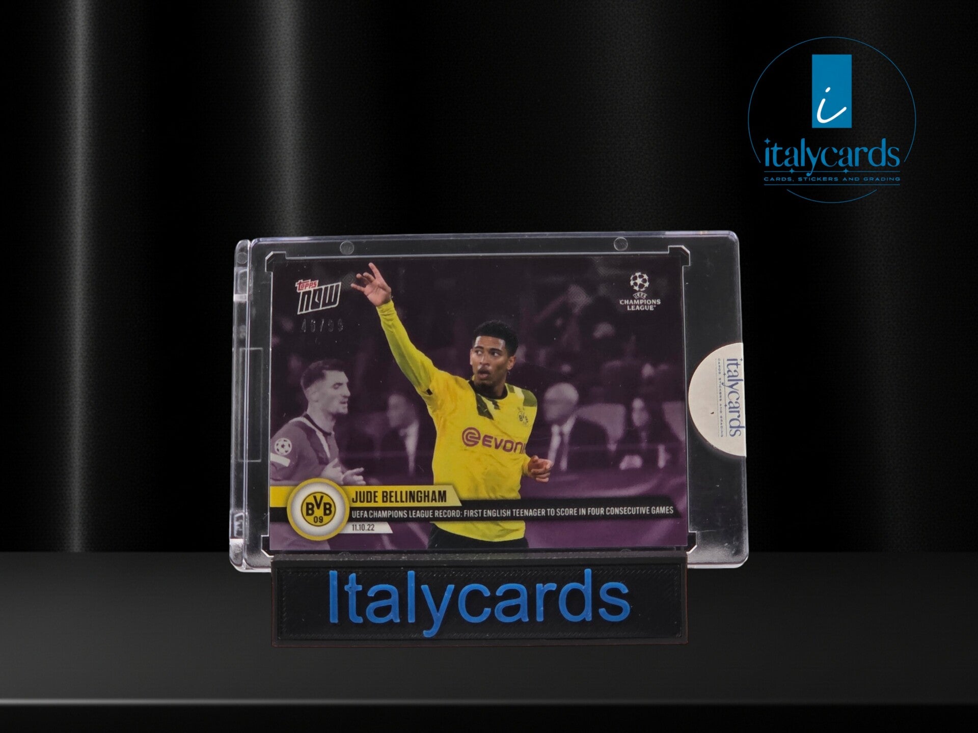 2022 TOPPS NOW UCL JUDE BELLINGHAM PURPLE 46/99
