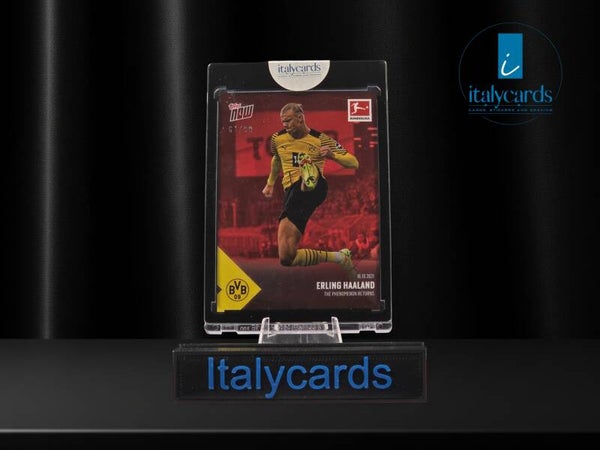 2021 TOPPS NOW BUNDESLIGA ERLING HAALAND RED 61/99