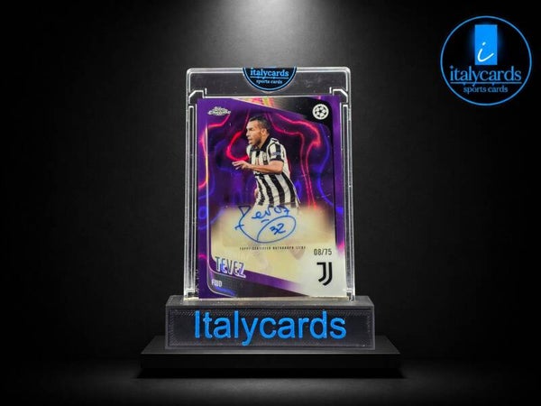 2025-26 TOPPS CHROME UCC CARLOS TEVEZ AUTOGRAFO 08/75