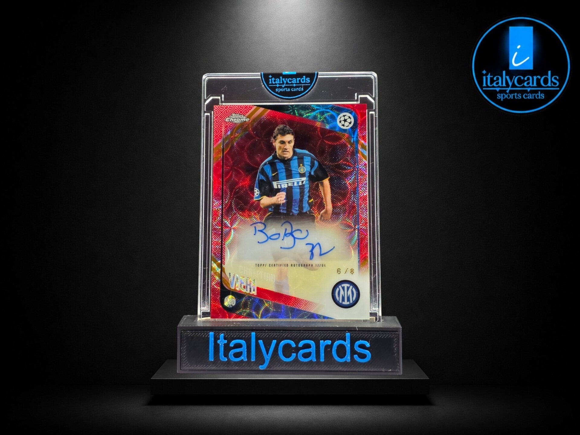 2025-26 TOPPS CHROME UCC CHRISTIAN VIERI AUTOGRAFO 6/8