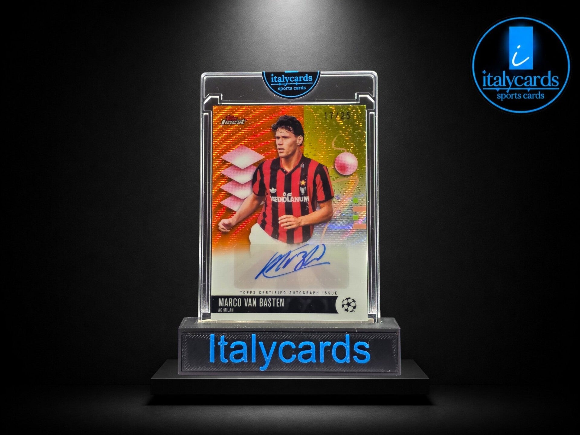 2025-26 TOPPS FINEST UCC MARCO VAN BASTEN AUTOGRAFO 17/25