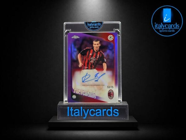 2025-26 TOPPS CHROME UCC ANDRIY SHEVCHENKO AUTOGRAFO 53/75