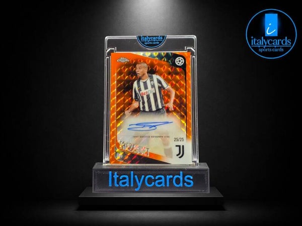2025-26 TOPPS CHROME UCC DAVID TREZEGUET AUTOGRAFO 25/25