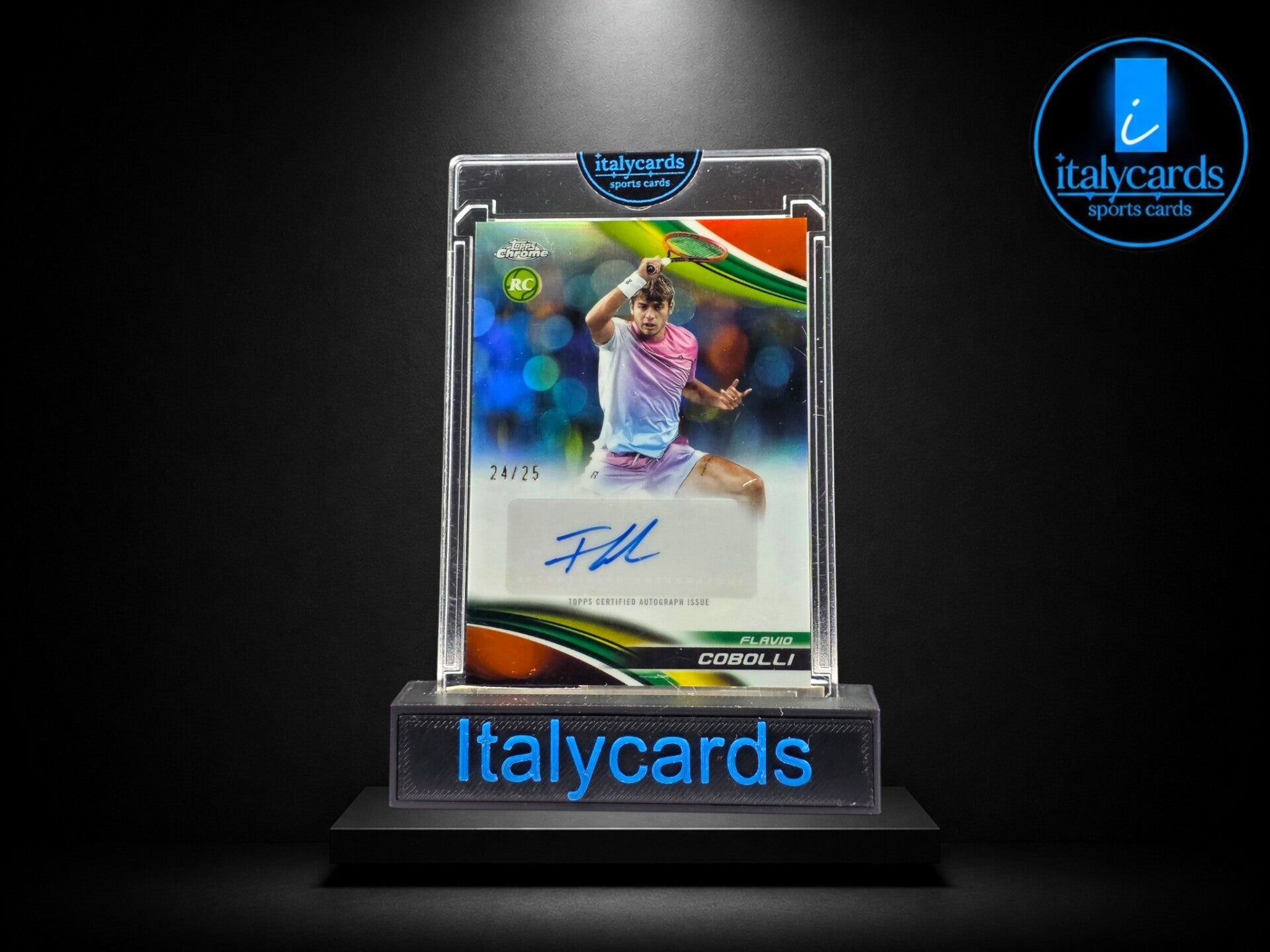 2025-26 TOPPS CHROME TENNIS FLAVIO COBOLLI AUTOGRAFO 24/25