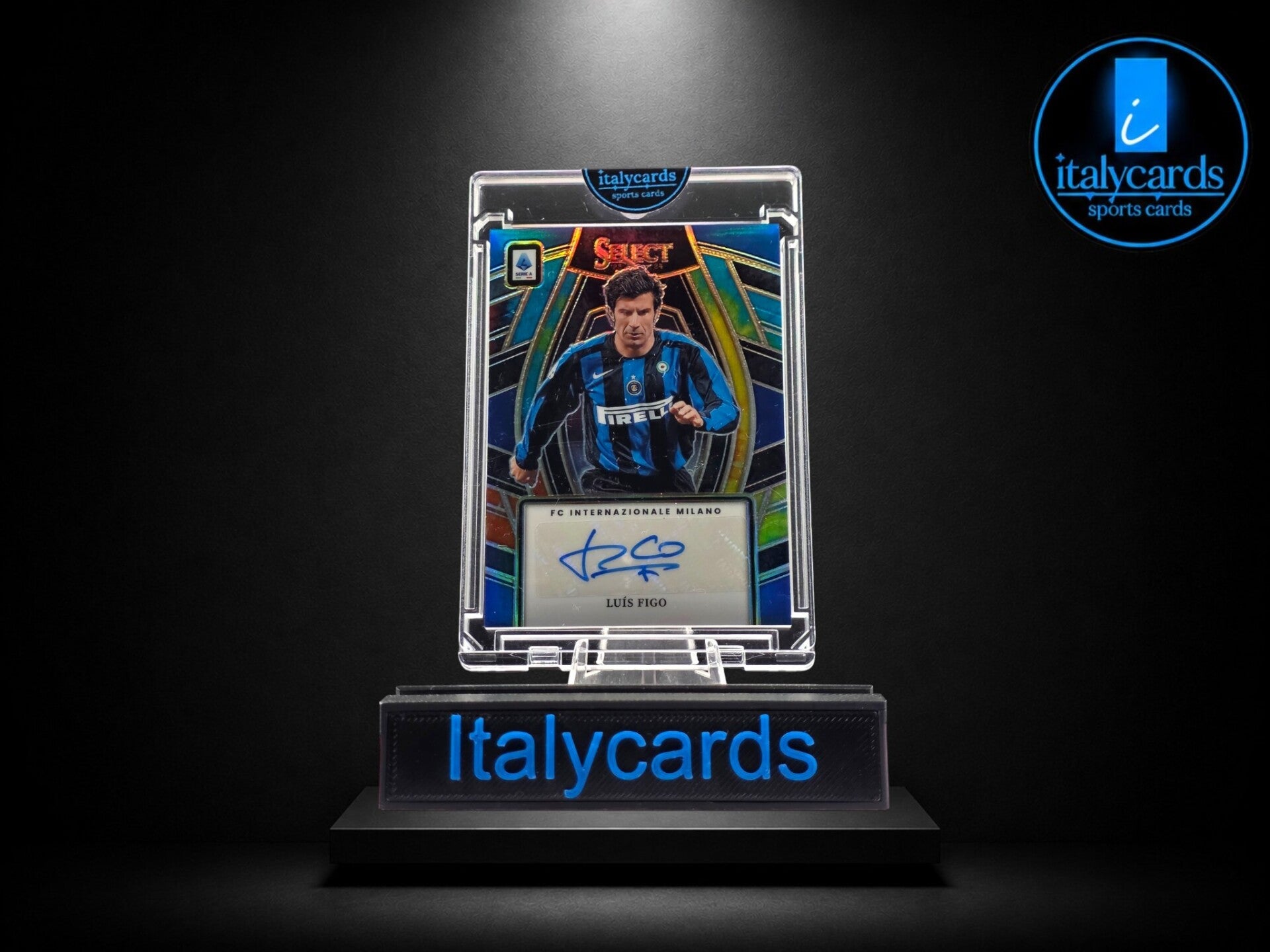 2023-24 PANINI SELECT SERIE A LUIS FIGO AUTOGRAFO 09/15