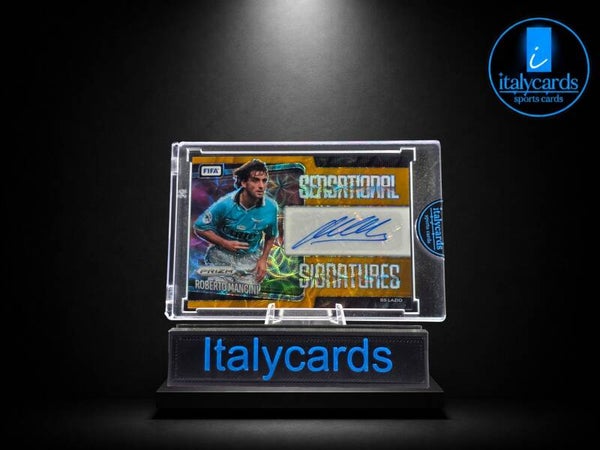 2025-26 PANINI PRIZM FIFA SOCCER ROBERTO MANCINI AUTOGRAFO 02/10