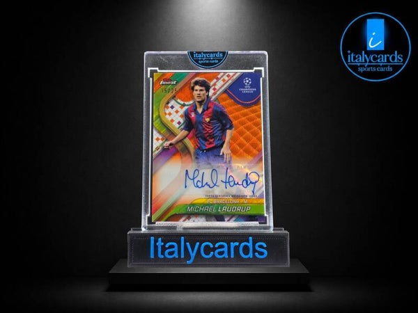 2024-25 TOPPS FINEST MICHAEL LAUDRUP AUTOGRAFO ORANGE 15/25