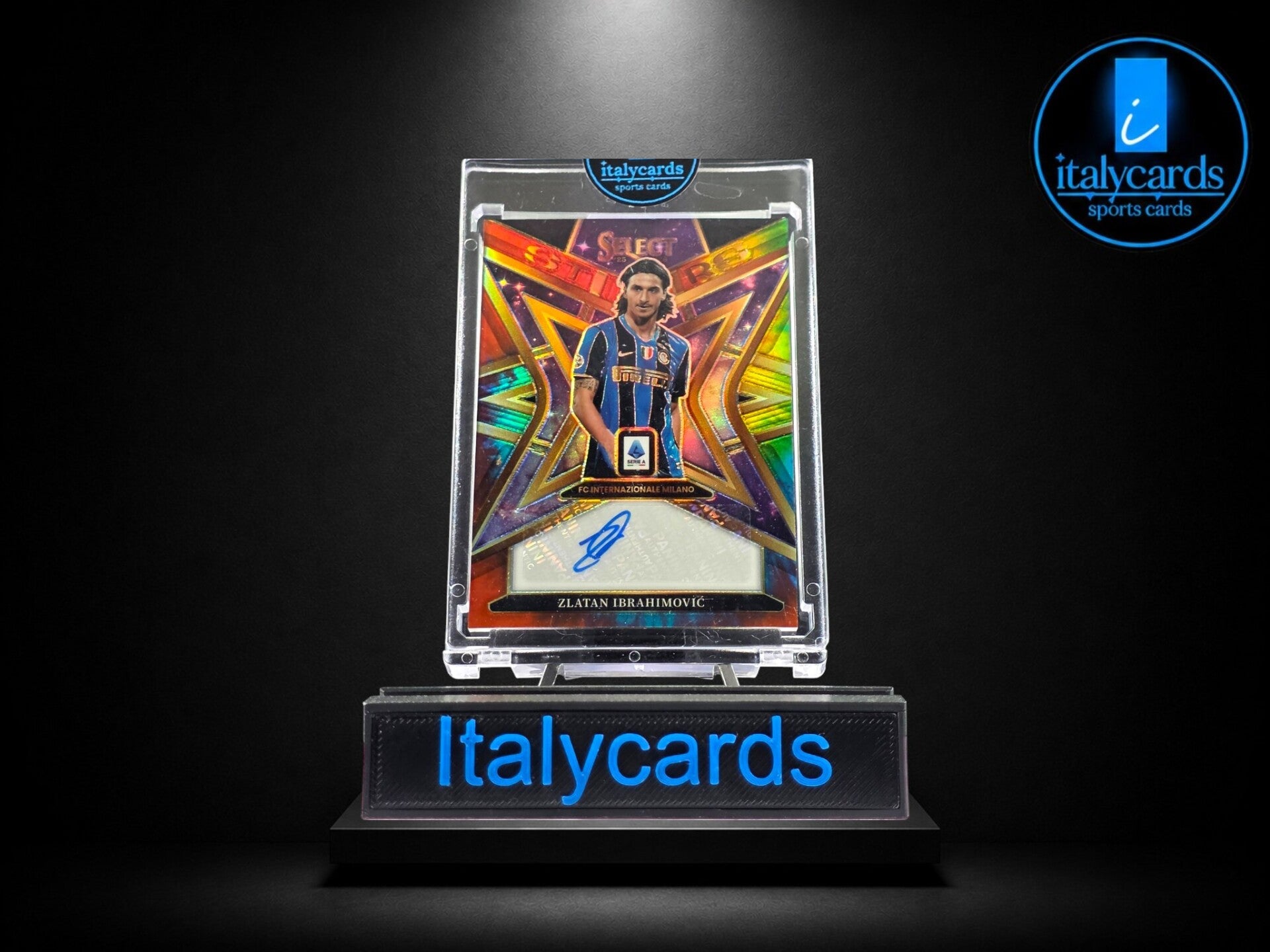 2025-26 PANINI SELECT SERIE A ZLATAN IBRAHIMOVIC AUTOGRAFO 3/7
