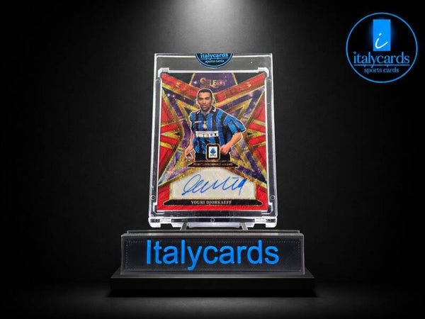 2025-26 PANINI SELECT SERIE A YOURI DJORKAEFF AUTOGRAFO RED WAVE