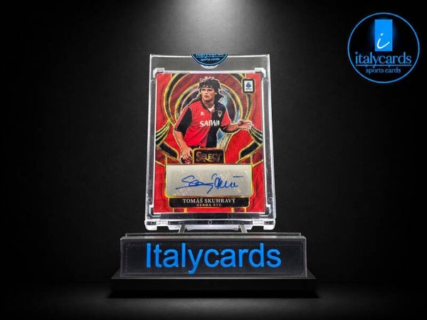 2025-26 PANINI SELECT SERIE A TOMAS SKUHRAVY AUTOGRAFO RED WAVE