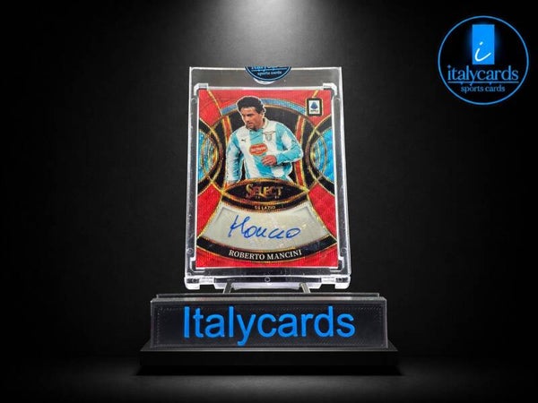 2025-26 PANINI SELECT SERIE A ROBERTO MANCINI AUTOGRAFO RED WAVE