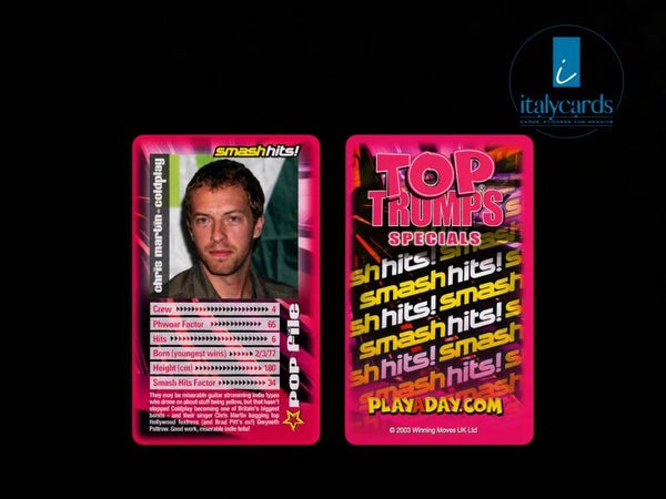 2003 TOP TRUMPS SMASH HITS CRIS MARTIN-COLDPLAY
