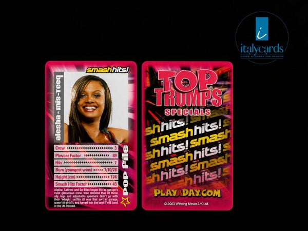 2003 TOP TRUMPS SMASH HITS ALESHA-MIS TEEQ