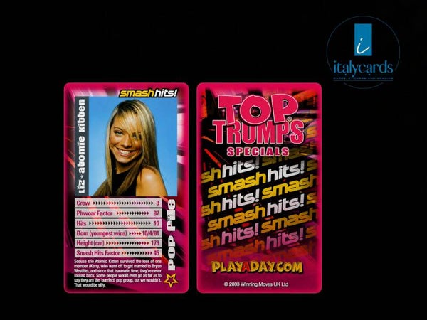 2003 TOP TRUMPS SMASH HITS LIZ-ATOMIC KITTEN