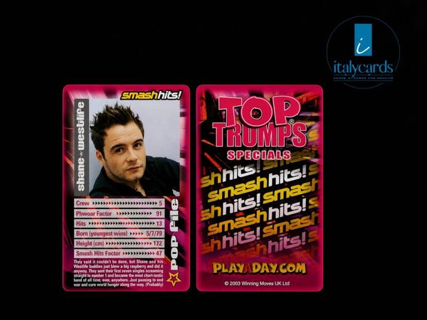 2003 TOP TRUMPS SMASH HITS SHANE-WESTLIFE