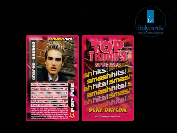 2003 TOP TRUMPS SMASH HITS CHARLIE-BUSTED