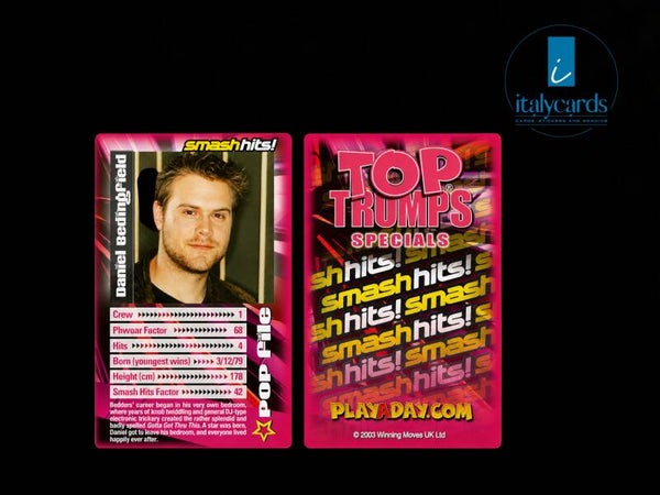 2003 TOP TRUMPS SMASH HITS DANIEL BEDINGFIELD