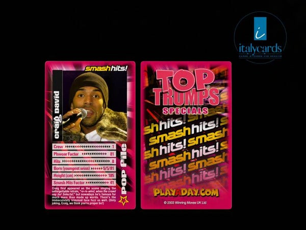 2003 TOP TRUMPS SMASH HITS CRAIG DAVID