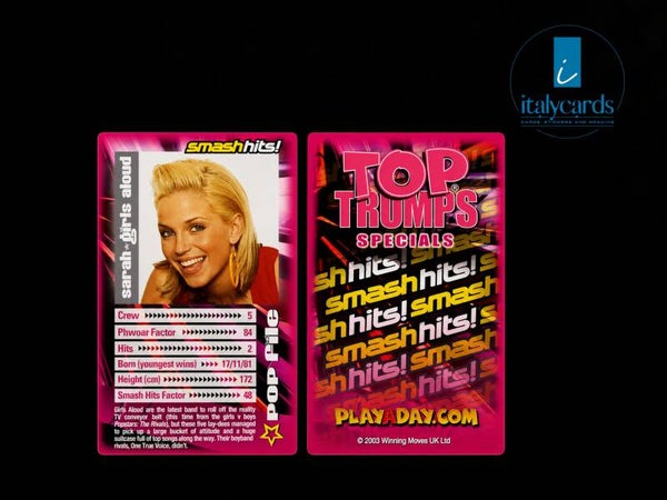 2003 TOP TRUMPS SMASH HITS SARAH-GIRLS ALOUD