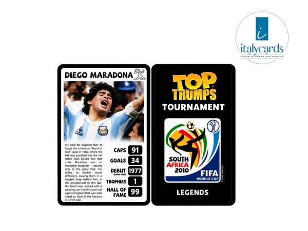 2010 TOP TRUMPS TOURNAMENT DIEGO ARMANDO MARADONA