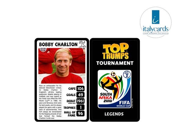 2010 TOP TRUMPS TOURNAMENT BOBBY CHARLTON